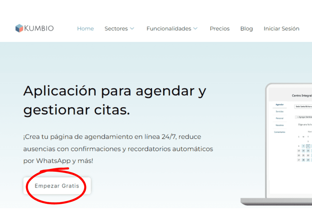 aplicación para gestionar citas agendar clientes manejar negocios de servicios